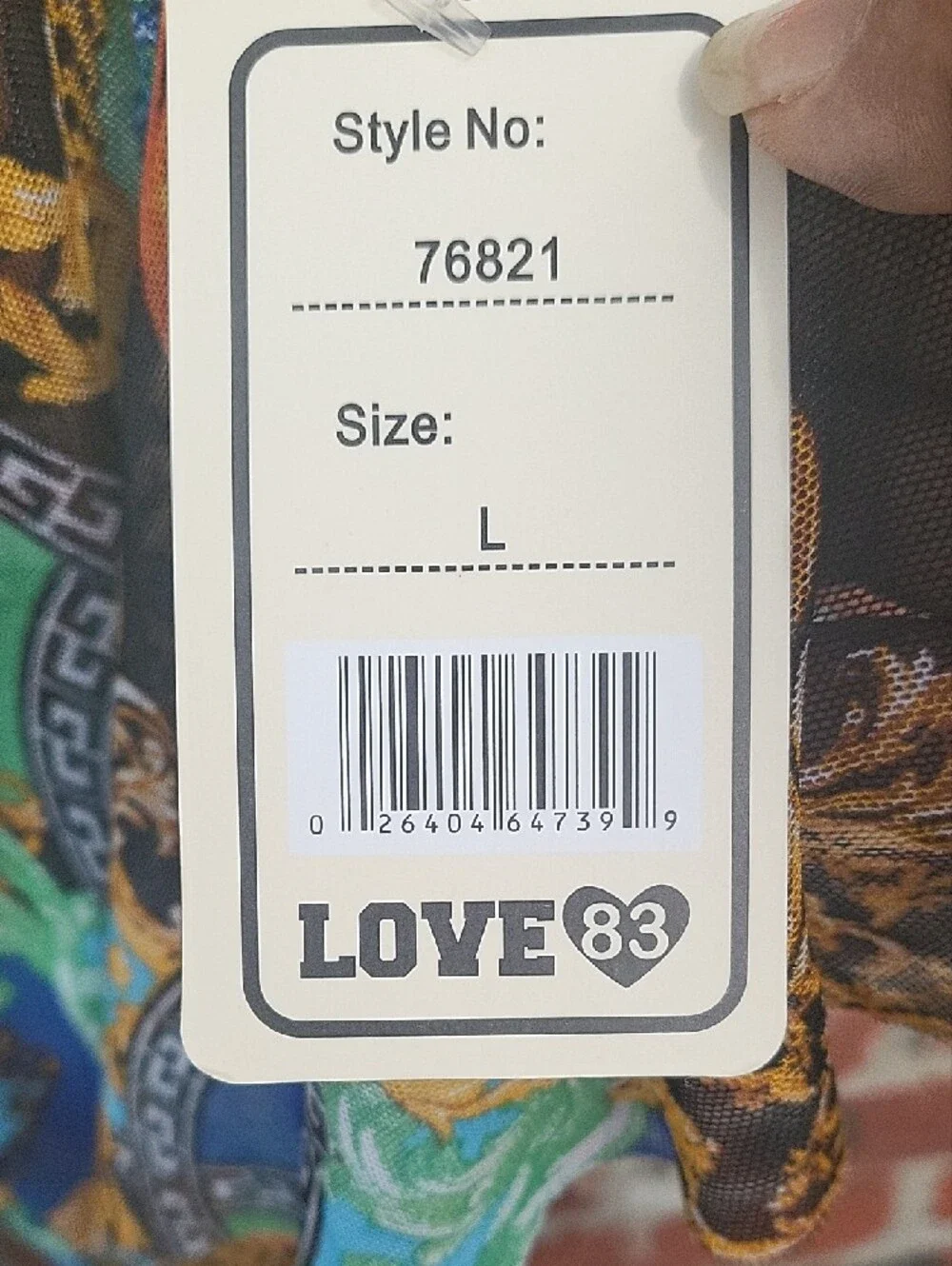 Love 83 Multicolor Tropical Print Swim Cover-Up Pants